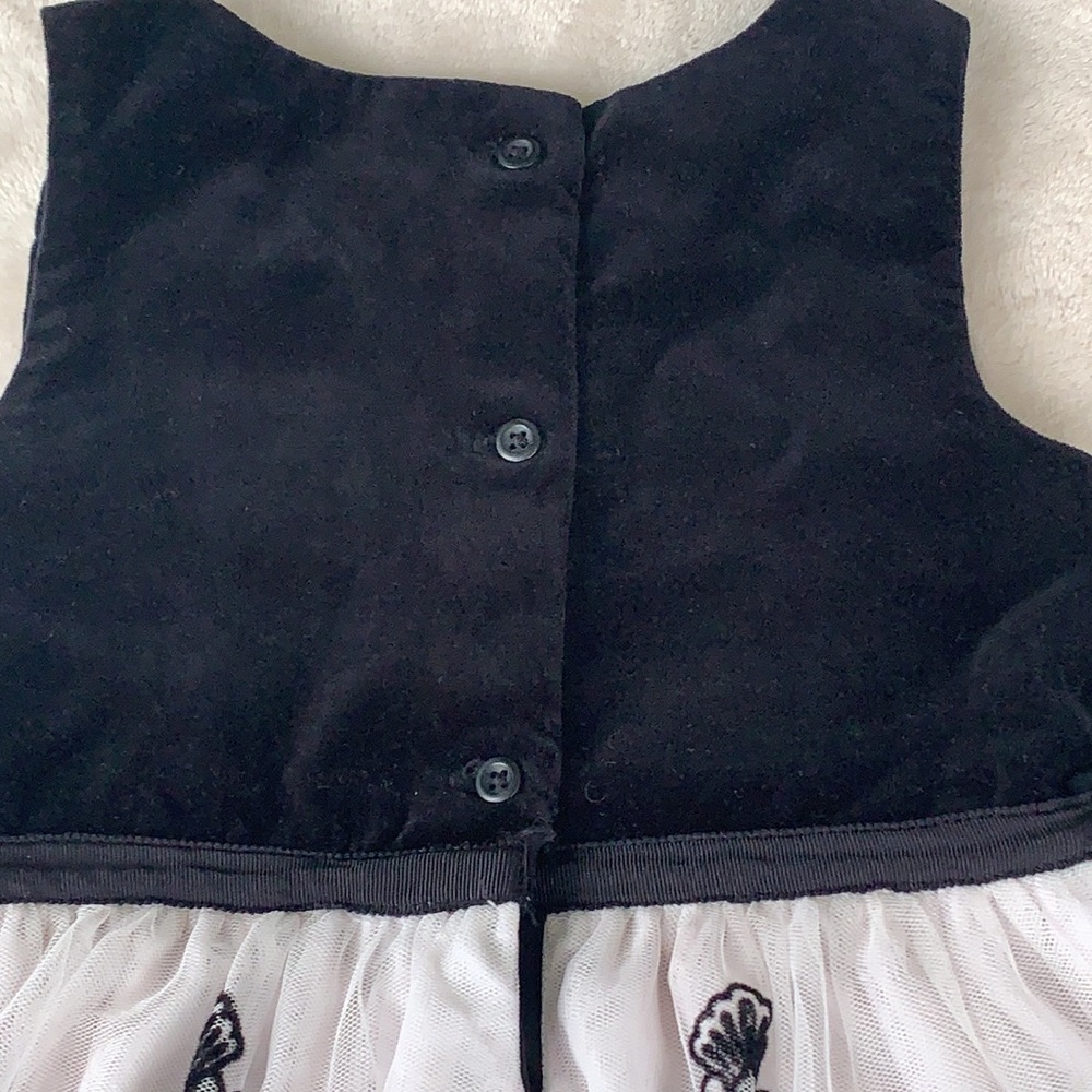 Children’s Place 3T Black & White Special Occassion Dress EUC Holiday - Picture 6 of 9